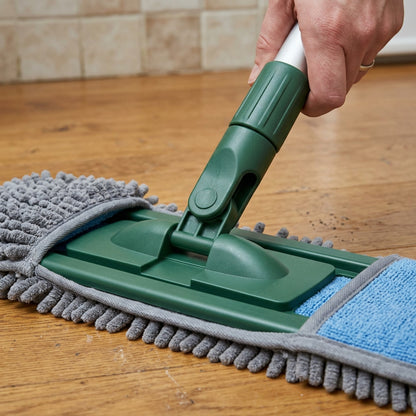 Havt Wide Chenille Flat Mop 45 cm Forest Green - Detail view